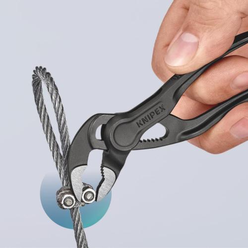 Knipex Cobra XS Pipe Wrench and Water Pump Pliers Grey Atramentized 100mm 87 00 100 BK